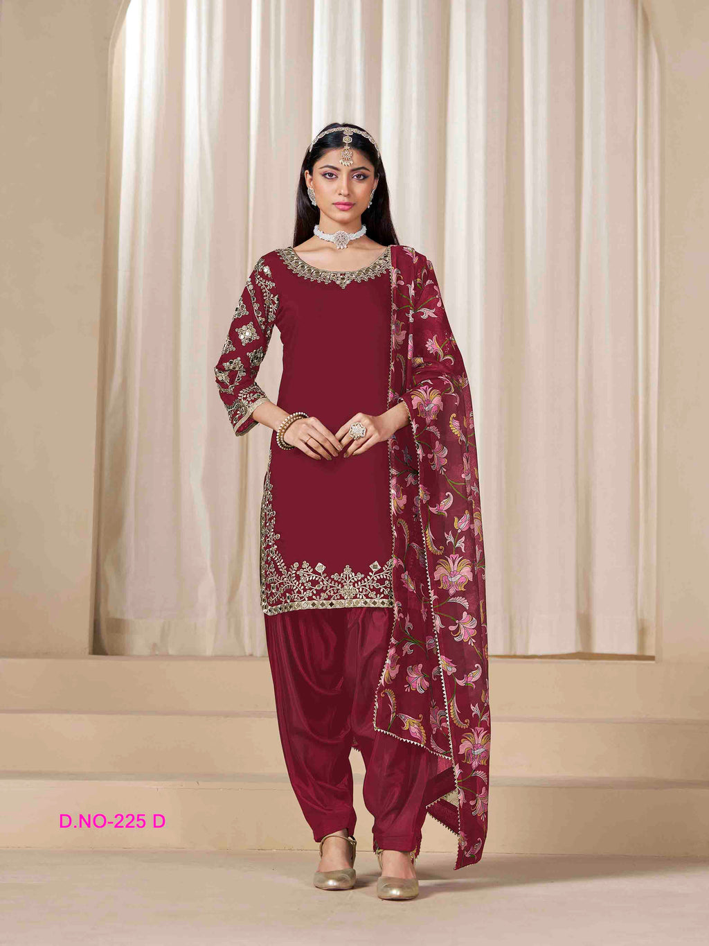 Women's Salwar Suit - Semi Stitched