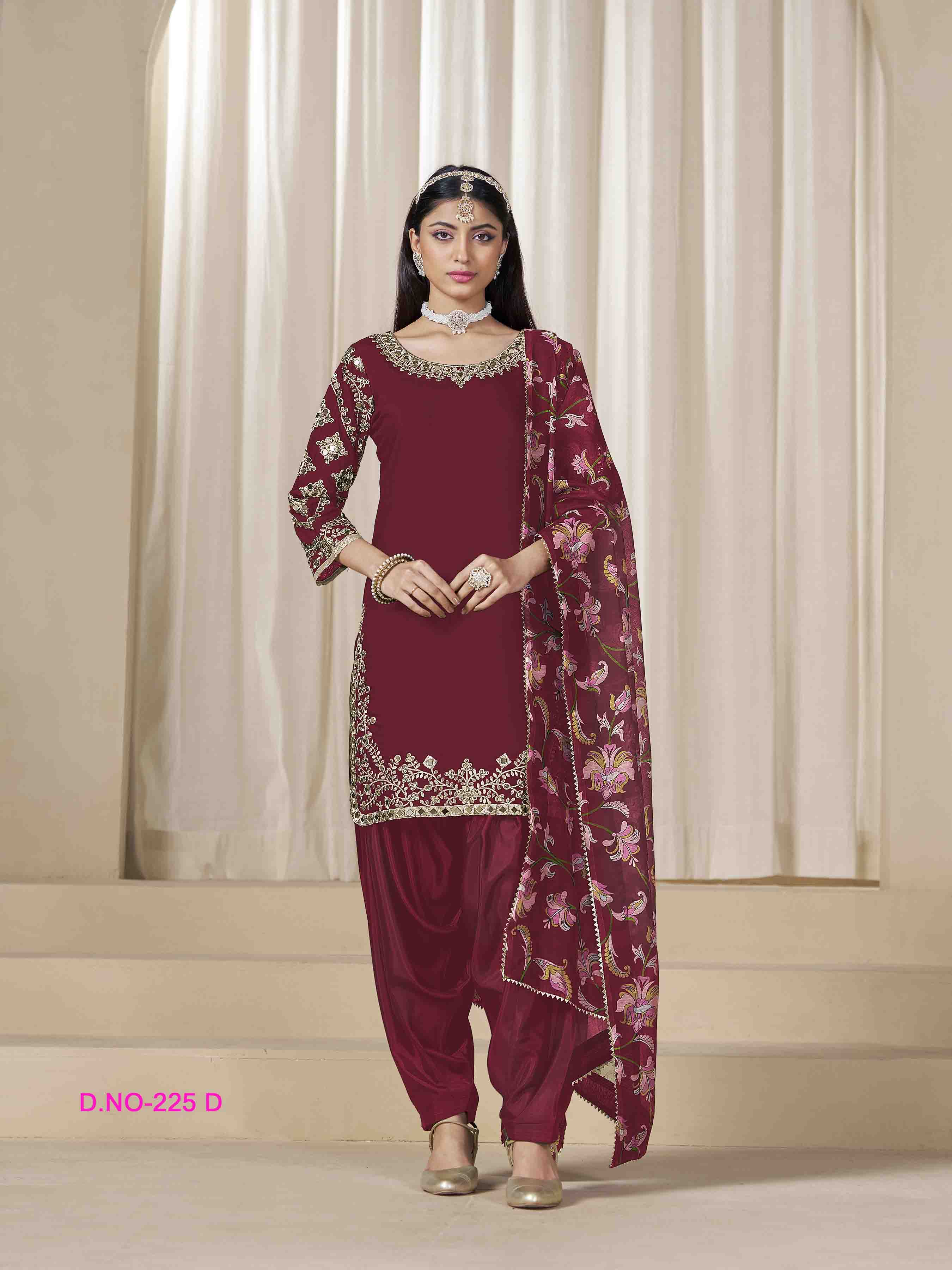 Women's Salwar Suit - Semi Stitched