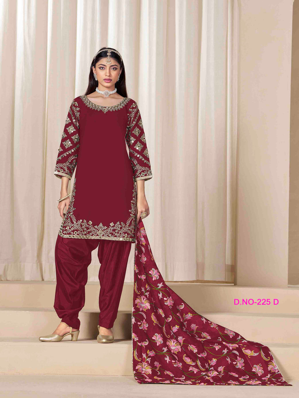 Women's Salwar Suit - Semi Stitched