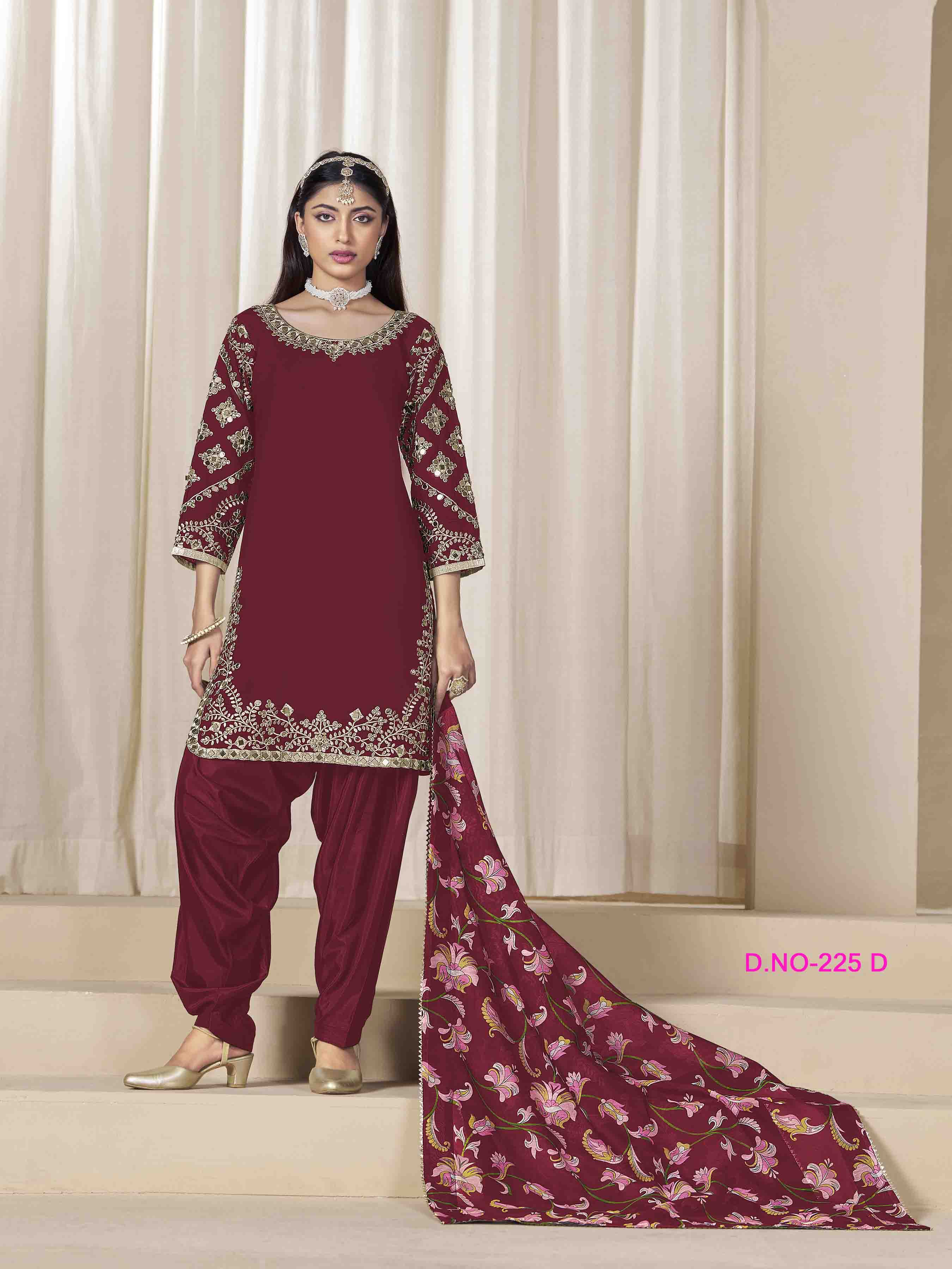 Women's Salwar Suit - Semi Stitched