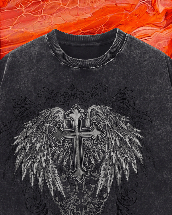 Unisex Acid Washed Oversized Tee - 5 COLORS, 6 SIZES - Image 1