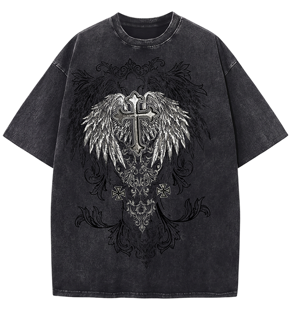 Unisex Acid Washed Oversized Tee - 5 COLORS, 6 SIZES - Image 2