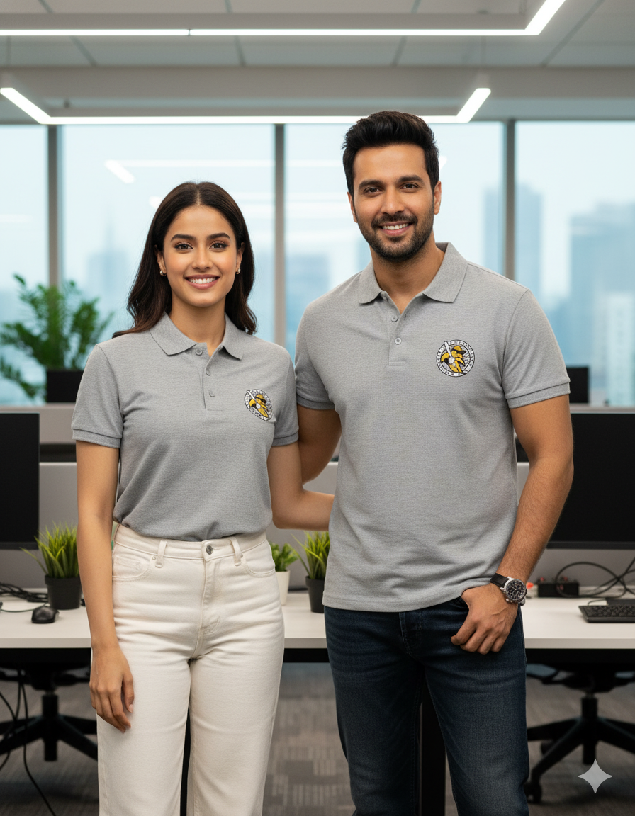 UNISEX LOGO EMB. POLOS - 10 COLORS