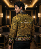 Men's Majestic 240 GSM premium poly, brushed fleece, Bomber Jacket