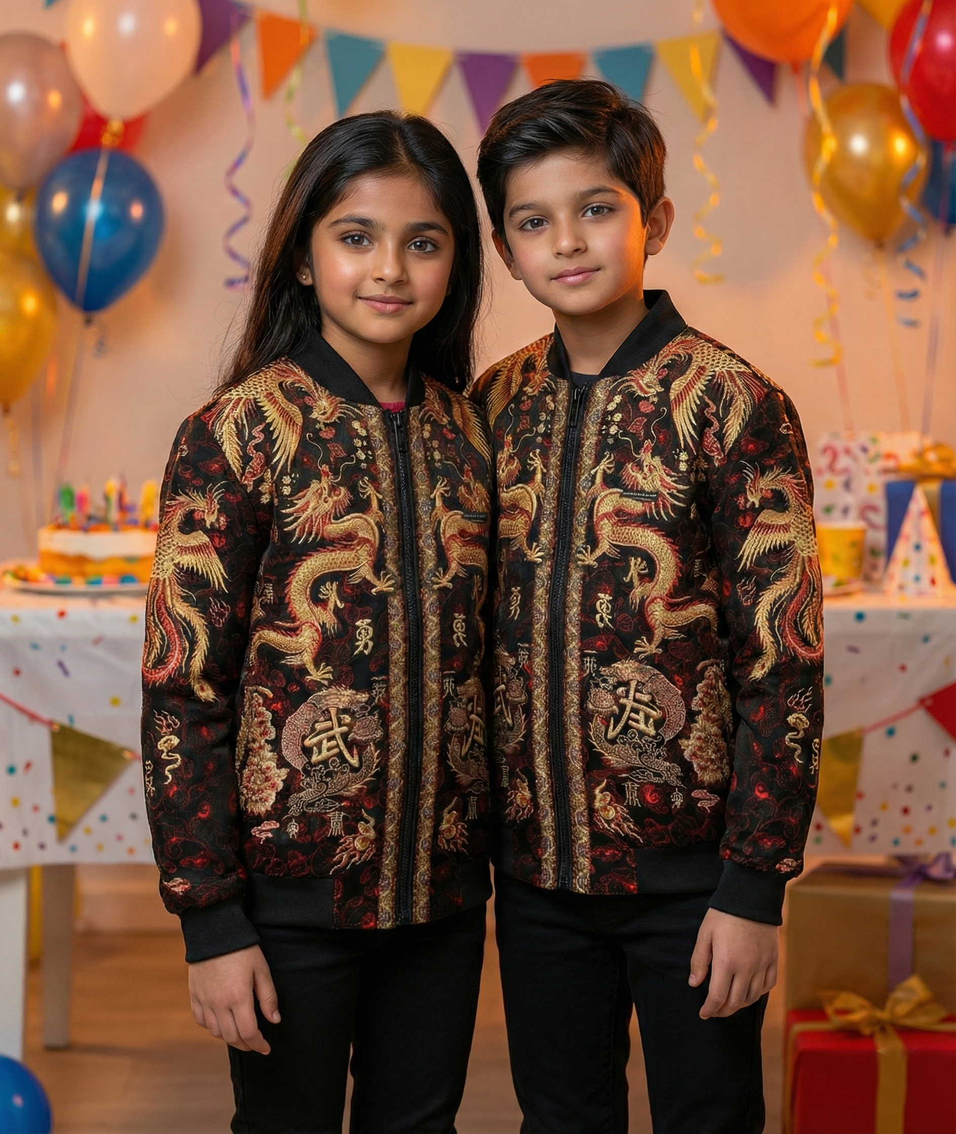Unisex AOP Kids Party Bomber Jacket