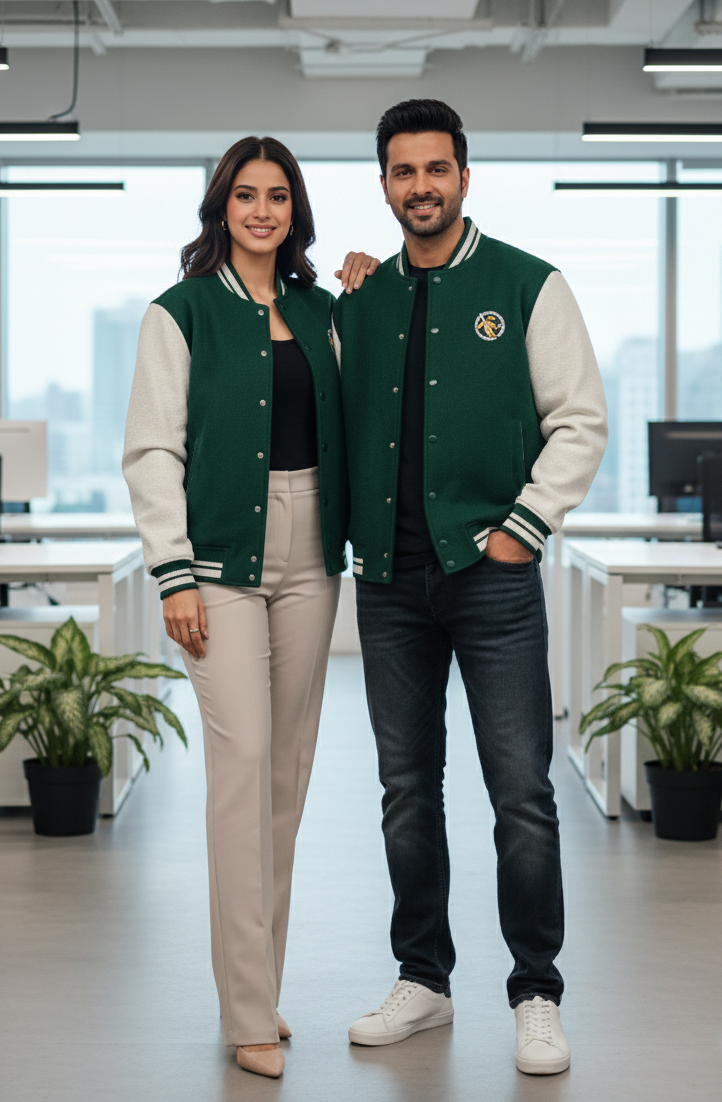 Unisex Varsity Jacket - Emb Logo