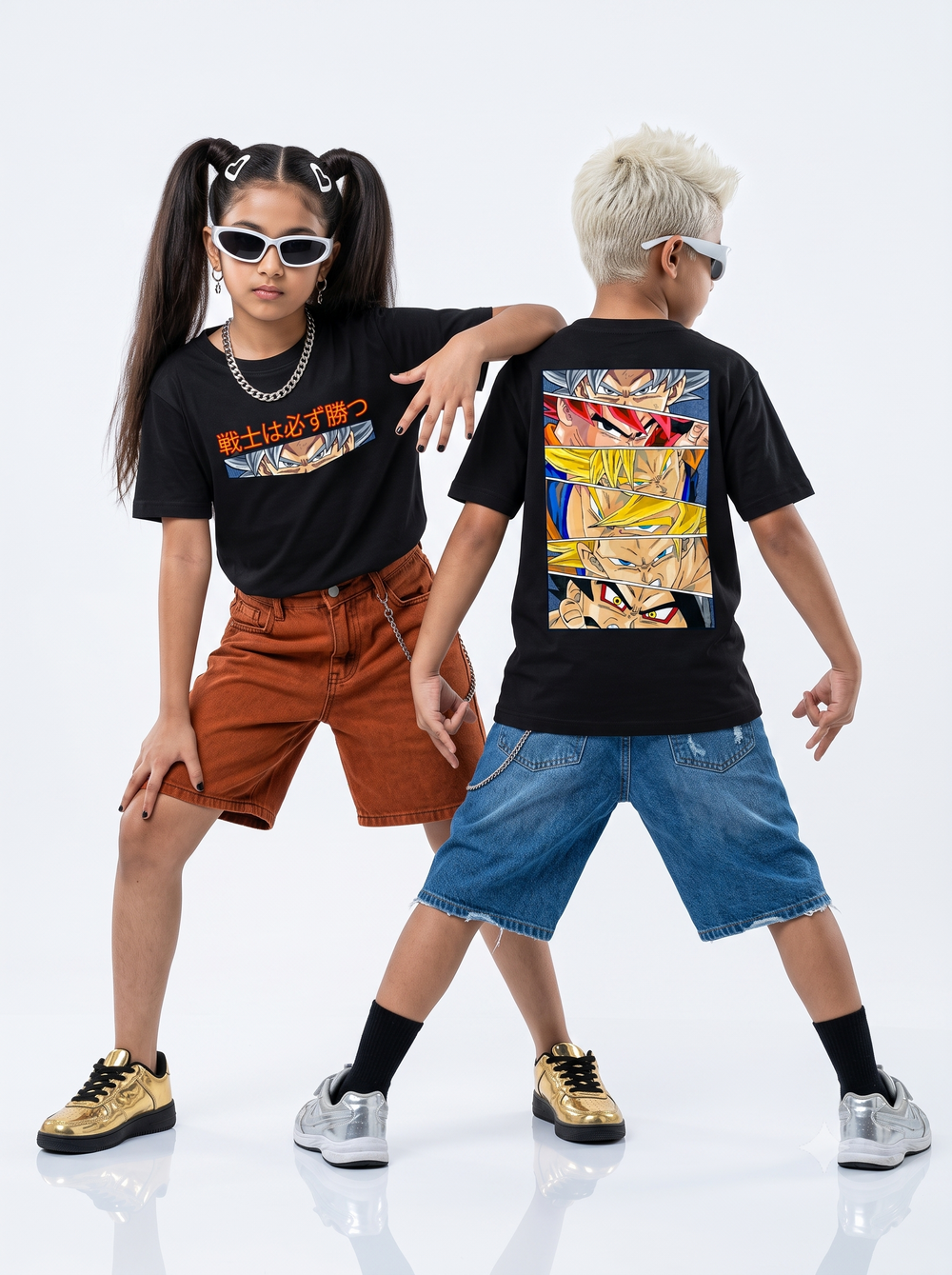 Unisex Crew Neck Anime T-Shirt, 12 colors, 9 sizes