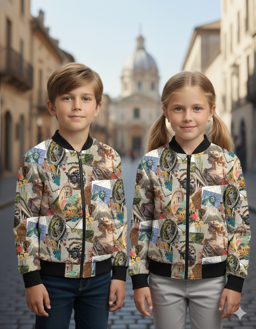 AOP UNISEX Kids Bomber Jacket - 5 to 13 years