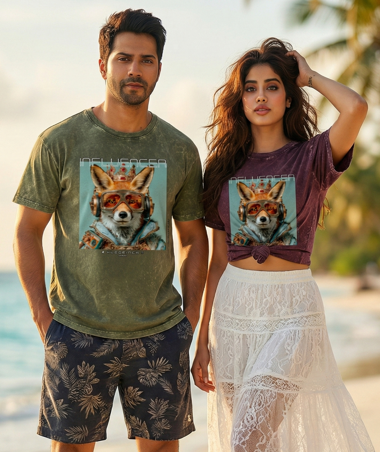 Unisex Acid Washed Oversized Tee