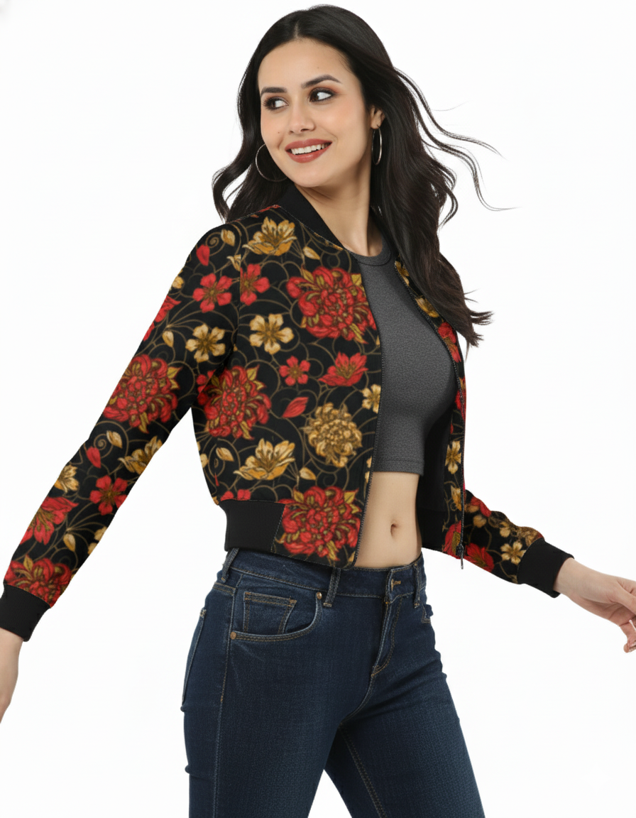 Women's AOP Bomber Jacket