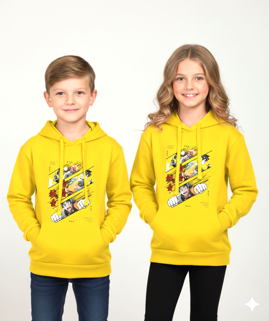Unisex  100% cotton, 300 GSM  Kids Hoodie