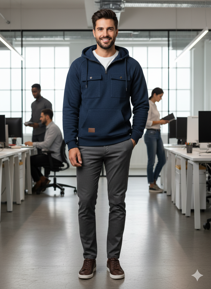 Men's hooded sweatshirt