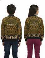 UNISEX - MAJESTIC Kids 240 GSM premium poly brushed fleece, printed Bomber Jacket