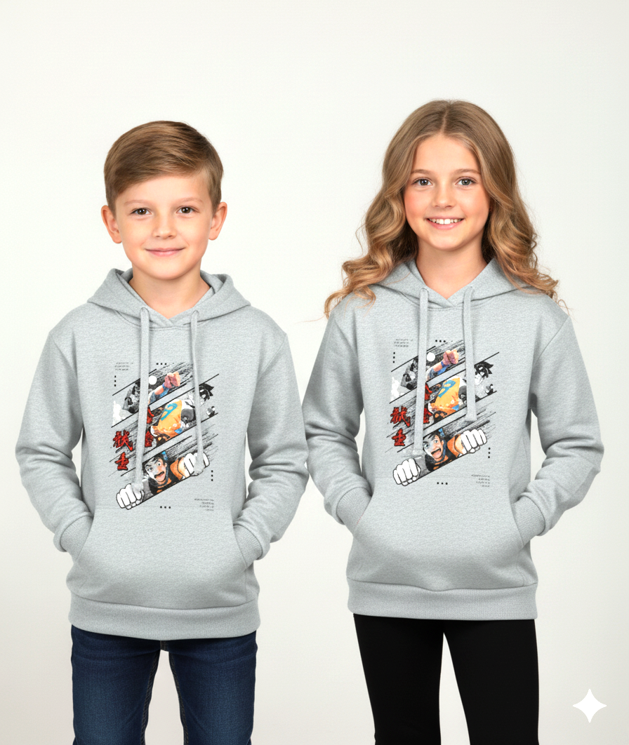 Unisex  100% cotton, 300 GSM  Kids Hoodie