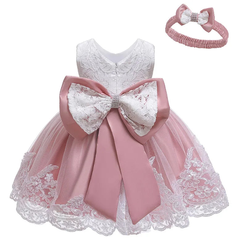 Girls Princess Party Flower Dress Vestido 4 6 12 Y