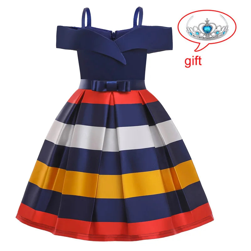 Girls Princess Party Flower Dress Vestido 4 6 12 Y