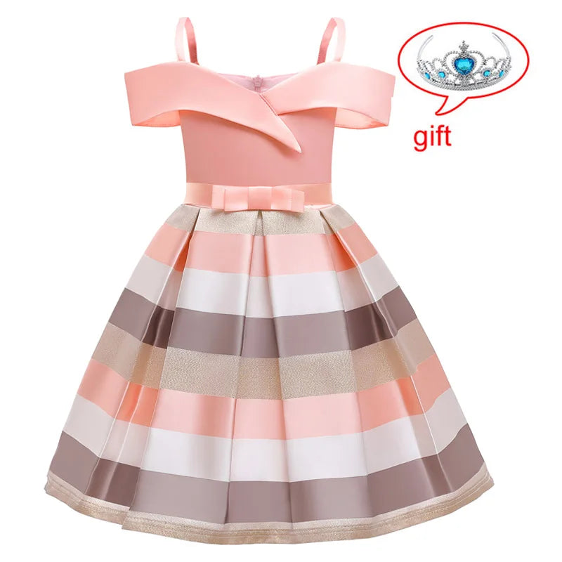 Girls Princess Party Flower Dress Vestido 4 6 12 Y