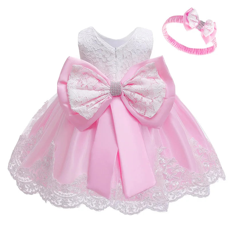 Girls Princess Party Flower Dress Vestido 4 6 12 Y