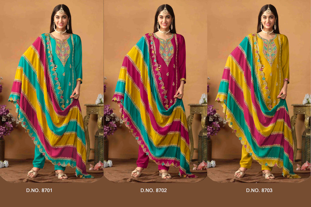 Women's Salwar Suit - Semi Stitched