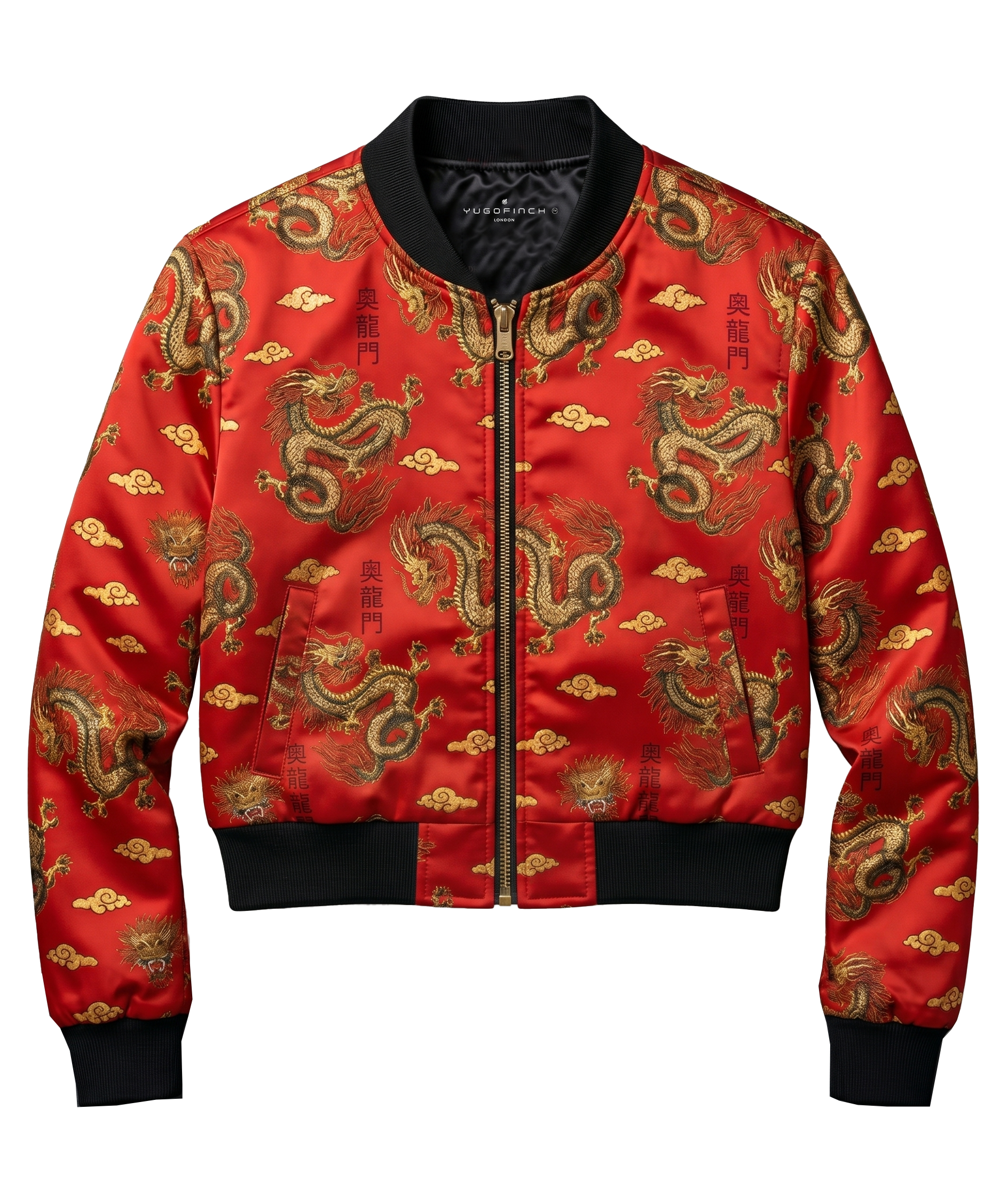 Women's  Fade-proof printed 240 GSM premium poly brushed fleece, Bomber Jacket