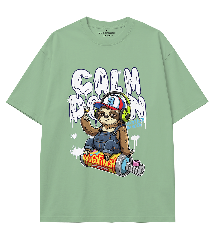 Unisex Sloth 180 GSM 100% COTTON T-Shirt Yugofinch