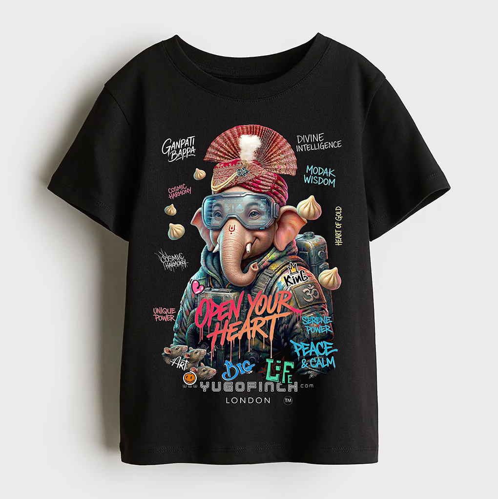 Unisex Crew Neck Bappa T-Shirt - 1 month to 13 years - 9 colors