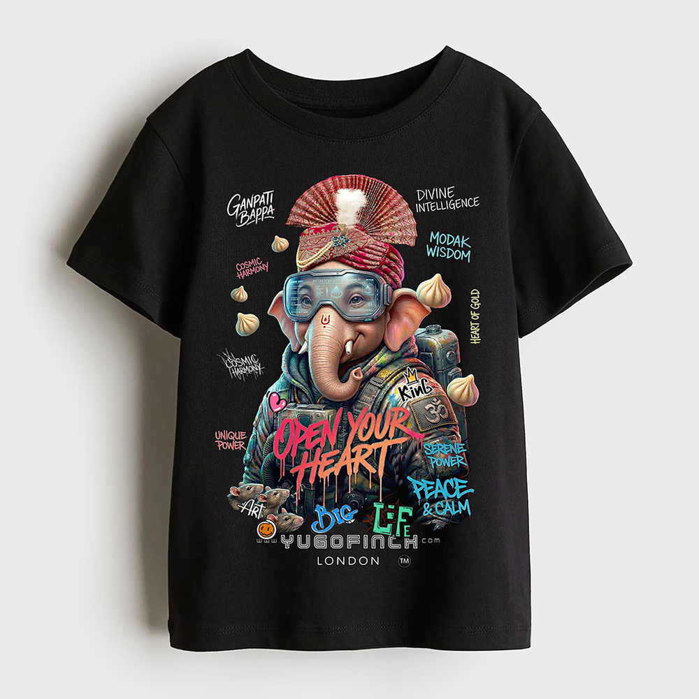 Unisex Crew Neck Bappa T-Shirt - 1 month to 13 years - 9 colors