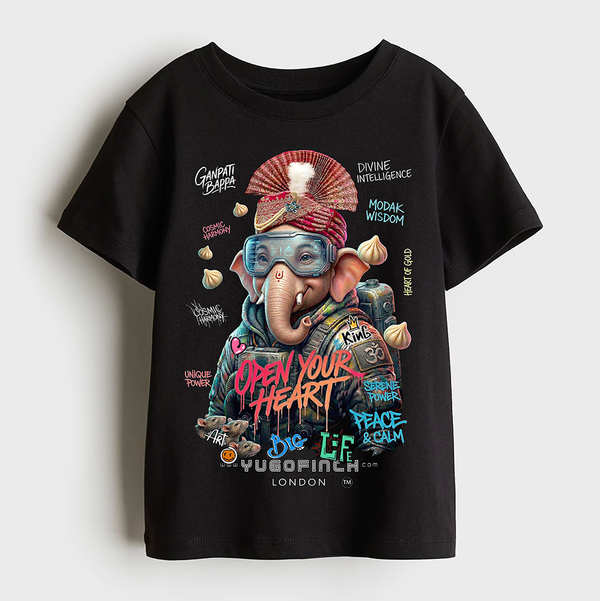 Unisex Crew Neck Bappa T-Shirt - 1 month to 13 years - 9 colors - Image 1