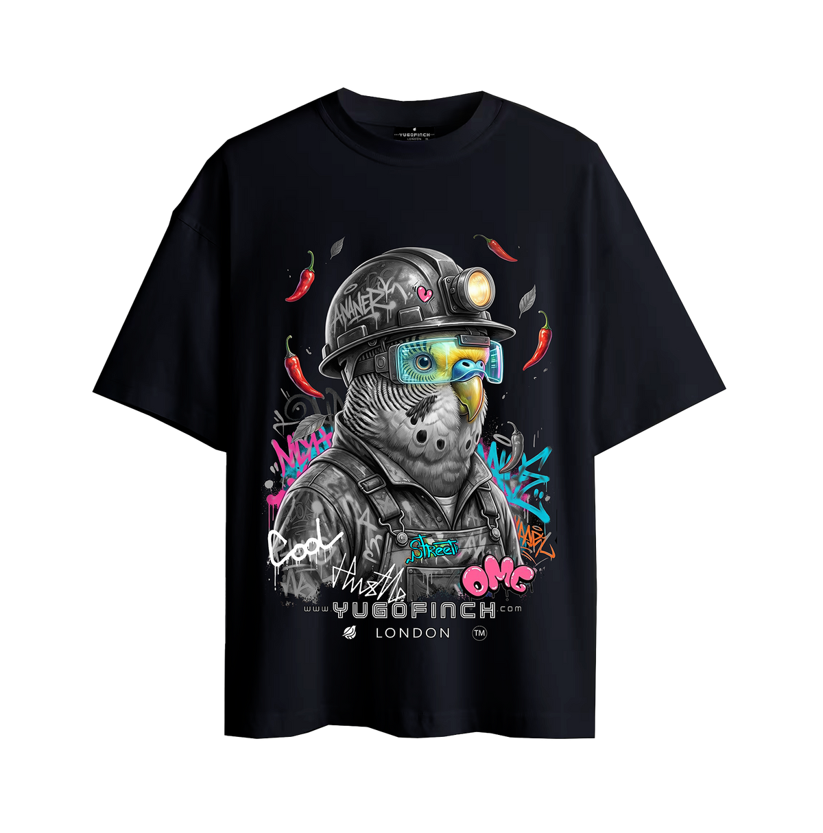 Unisex Supima Budgerigar Miner (Muted) T-Shirt - 3 base colors - 9 sizes.