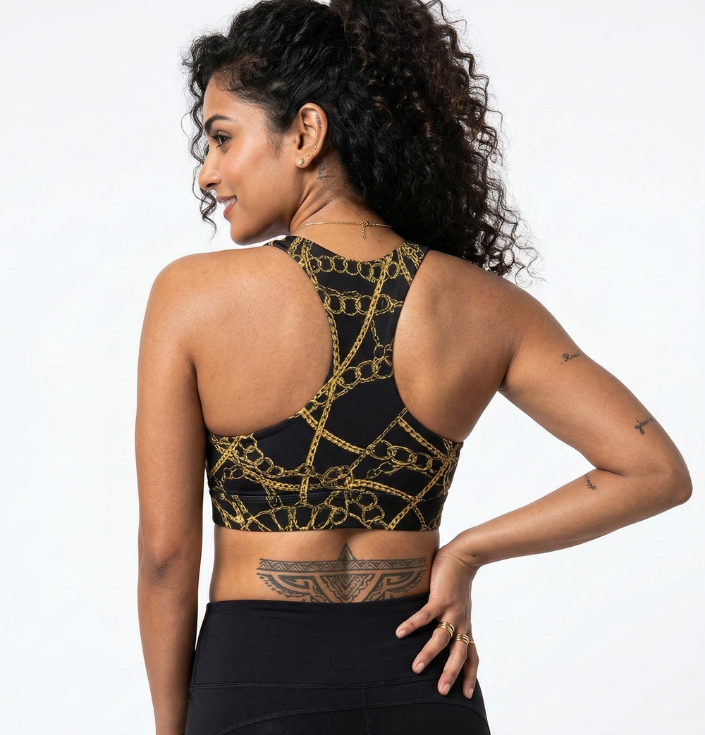 Gym Wear - Aop Sports Bra -poly-spandex blend with a 220 GSM - 6 sizes