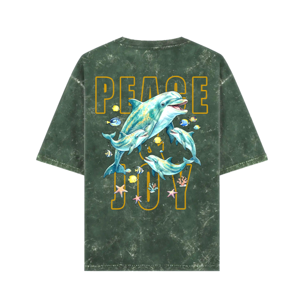 Unisex Acid Washed Oversized Tee -5 colors, 6 colors - Image 1