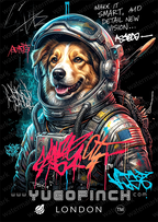 Unisex Supima ASTRO DOG T-Shirt