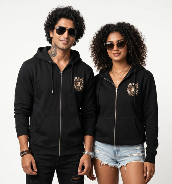 Unisex Zip Hoodie - 6 sizes - Image 4