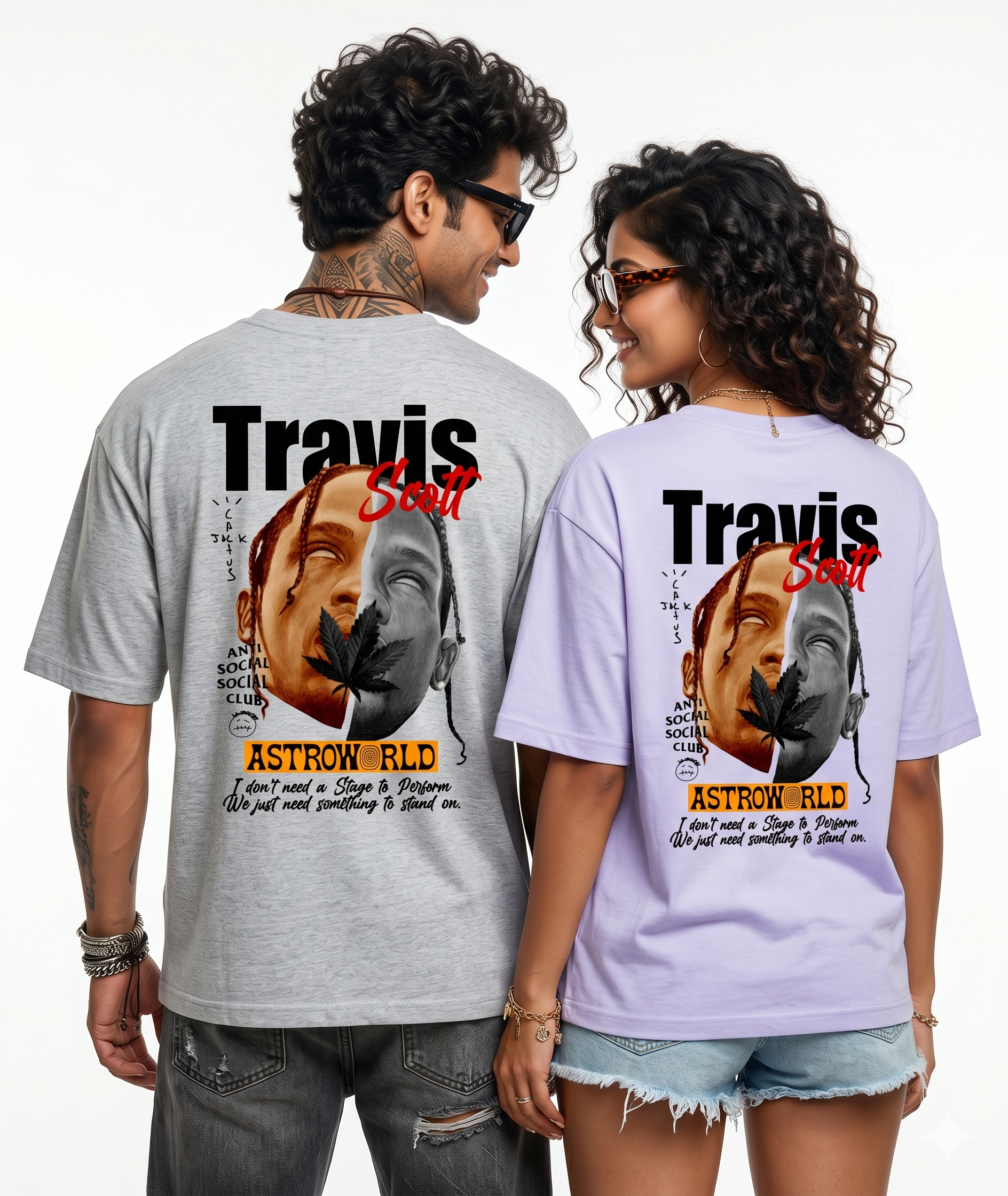Unisex Oversized Standard TRAVIS T-Shirt - 4 COLORS, 6 sizes