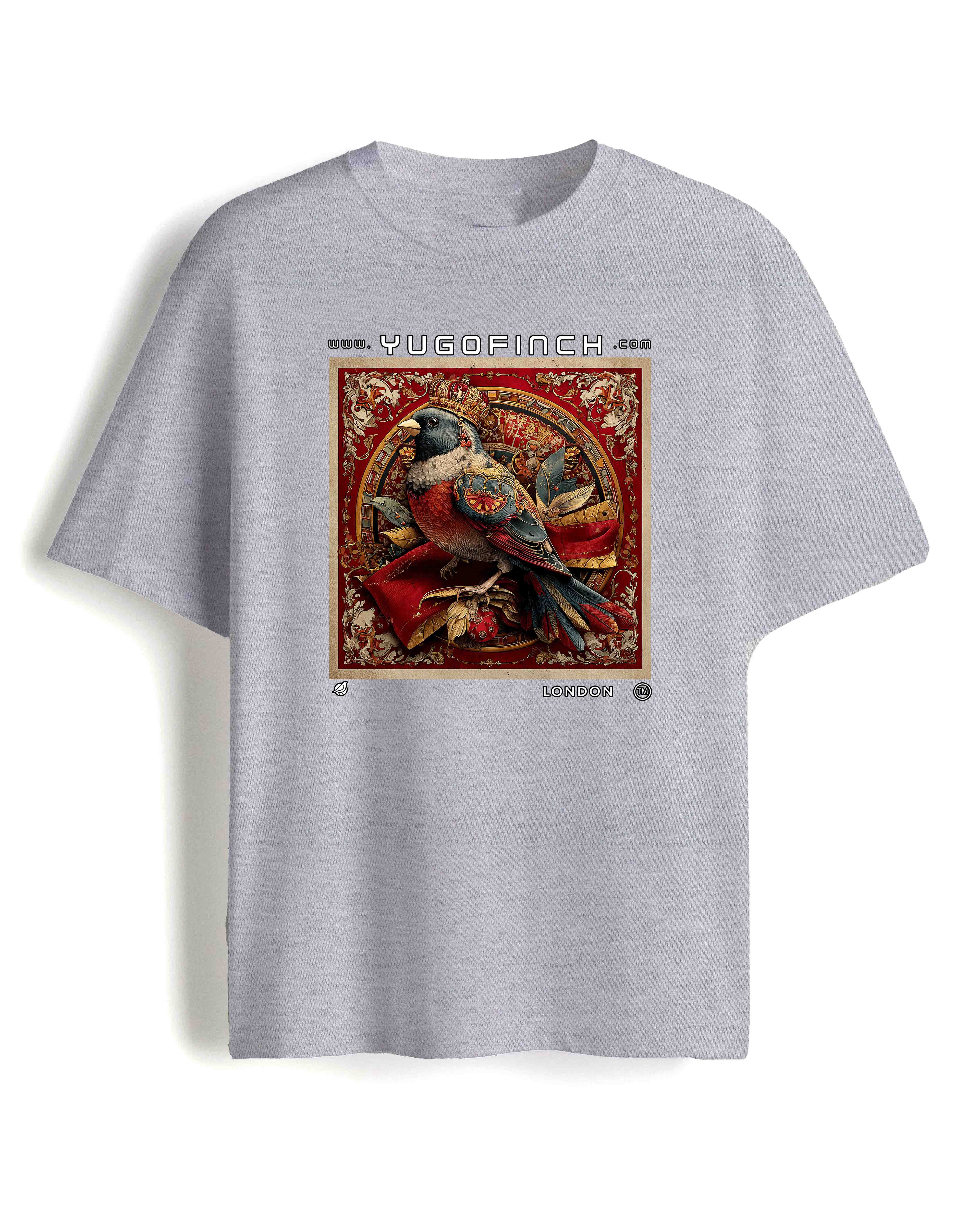 Men's Unisex Yugofinch Oversized Printed T-Shirt