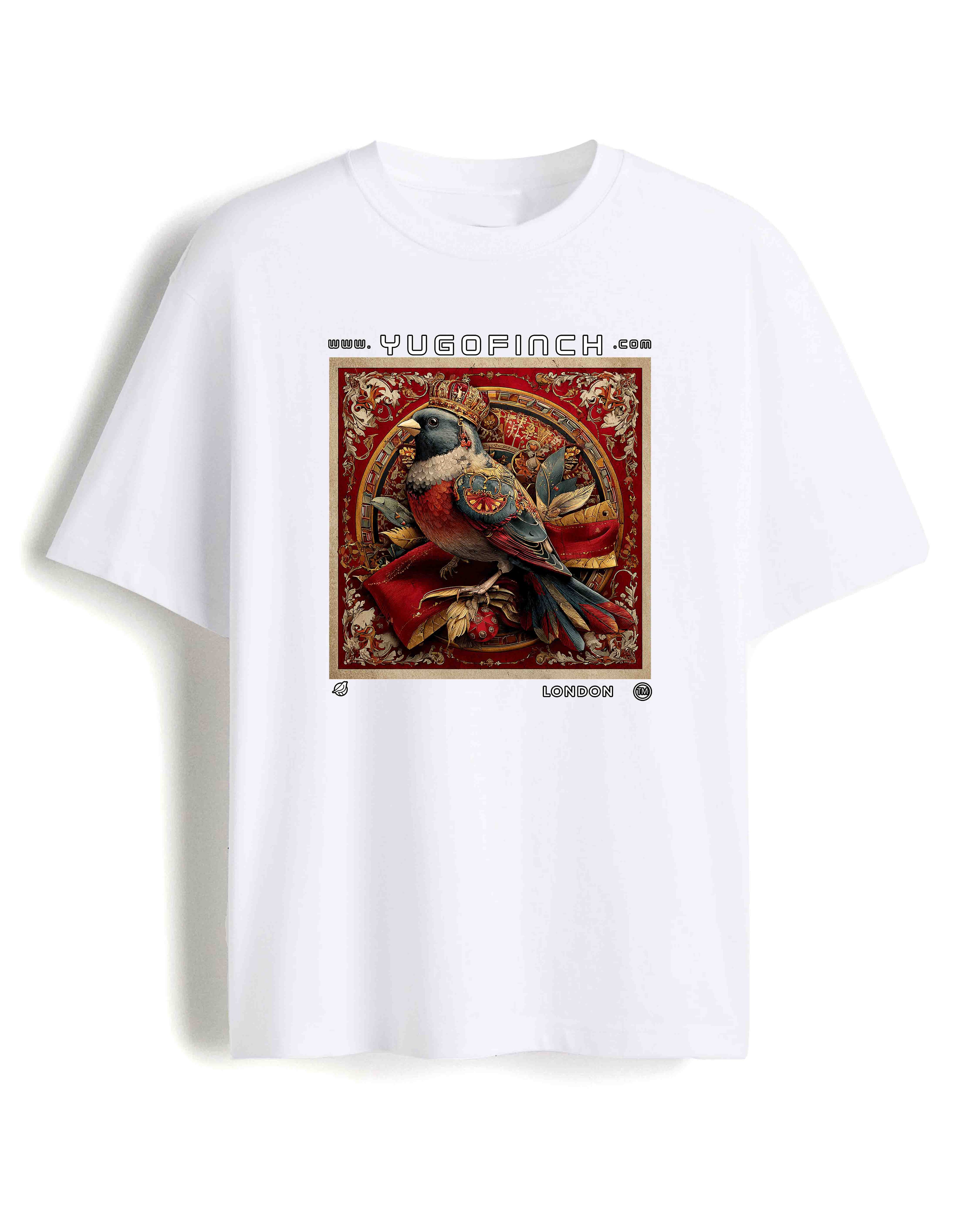 Men's Unisex Yugofinch Oversized Printed T-Shirt