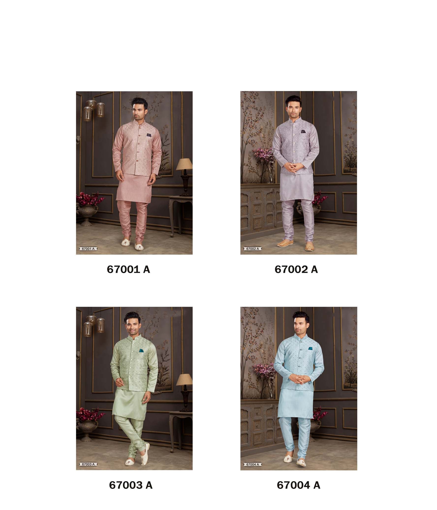 Men's Ethnic Nehru Jacket, Kurta & Pajama Set