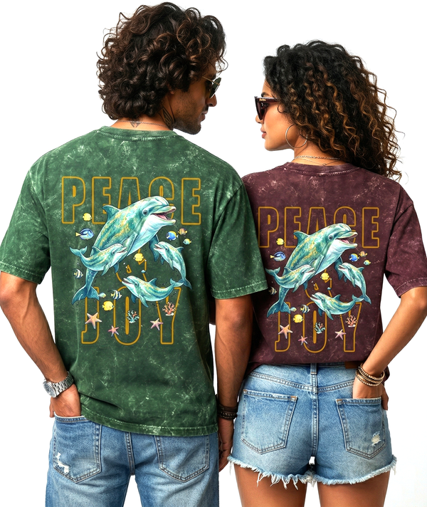 Unisex Acid Washed Oversized Tee -5 colors, 6 colors - Image 2