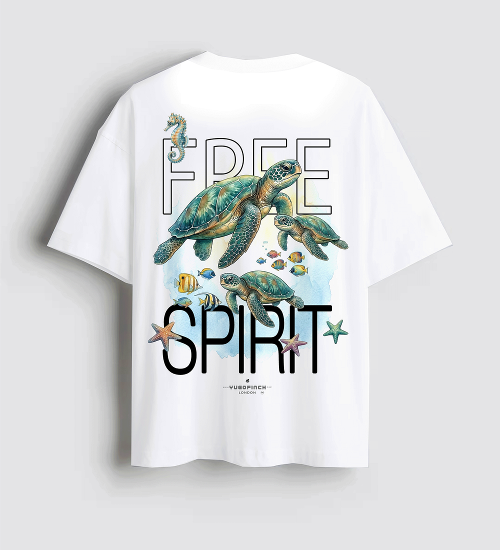 Unisex Crew Neck "Free Spirit" T-Shirt - 12 months to 13 years - 18 colors