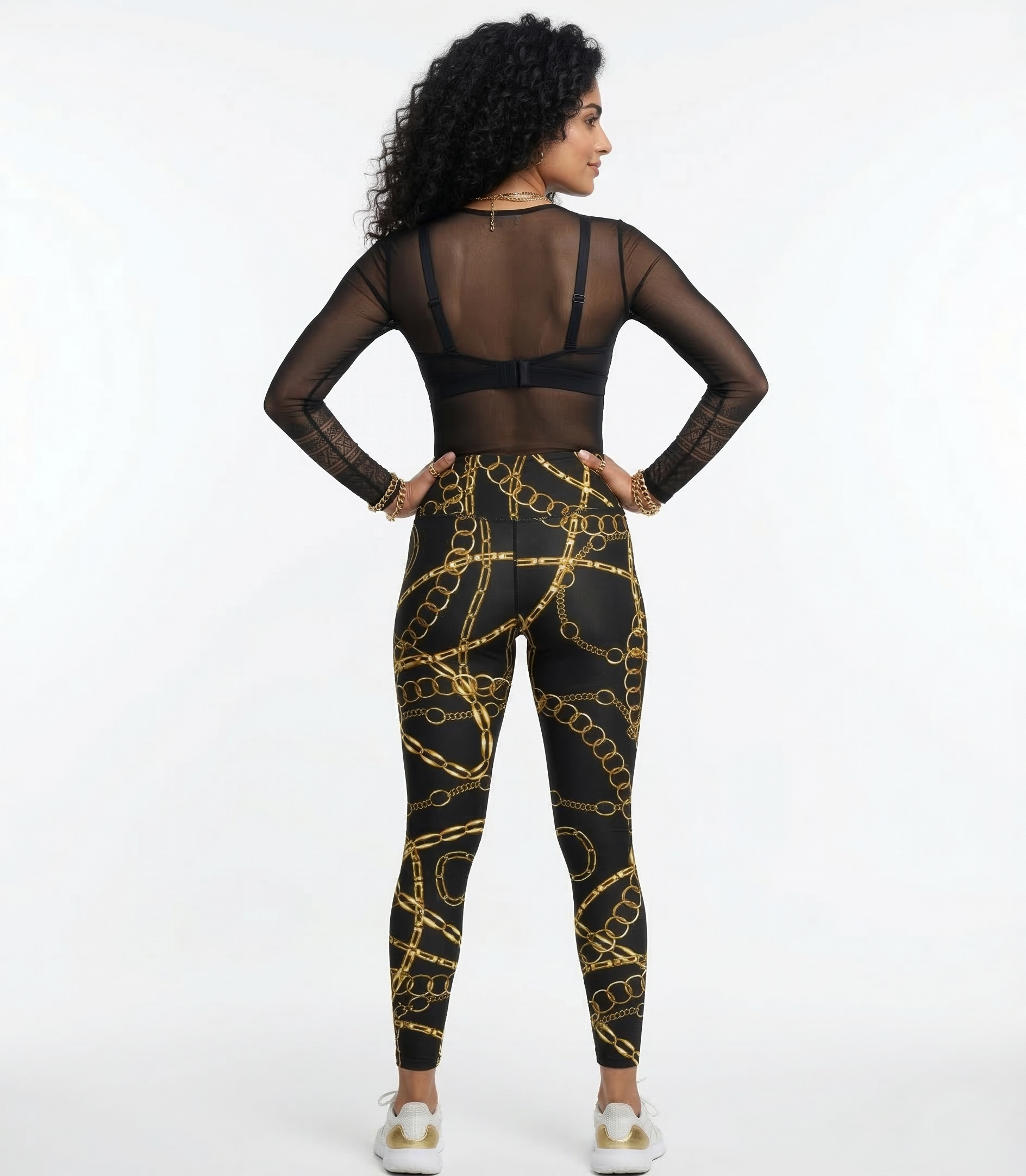 AOP Gym 180 GSM Lycra polyester, Fade-proof, vibrant print, Leggings.