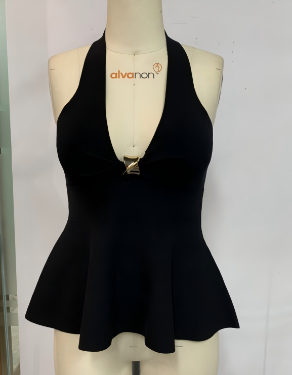 Women's long sleeveless pullover vest