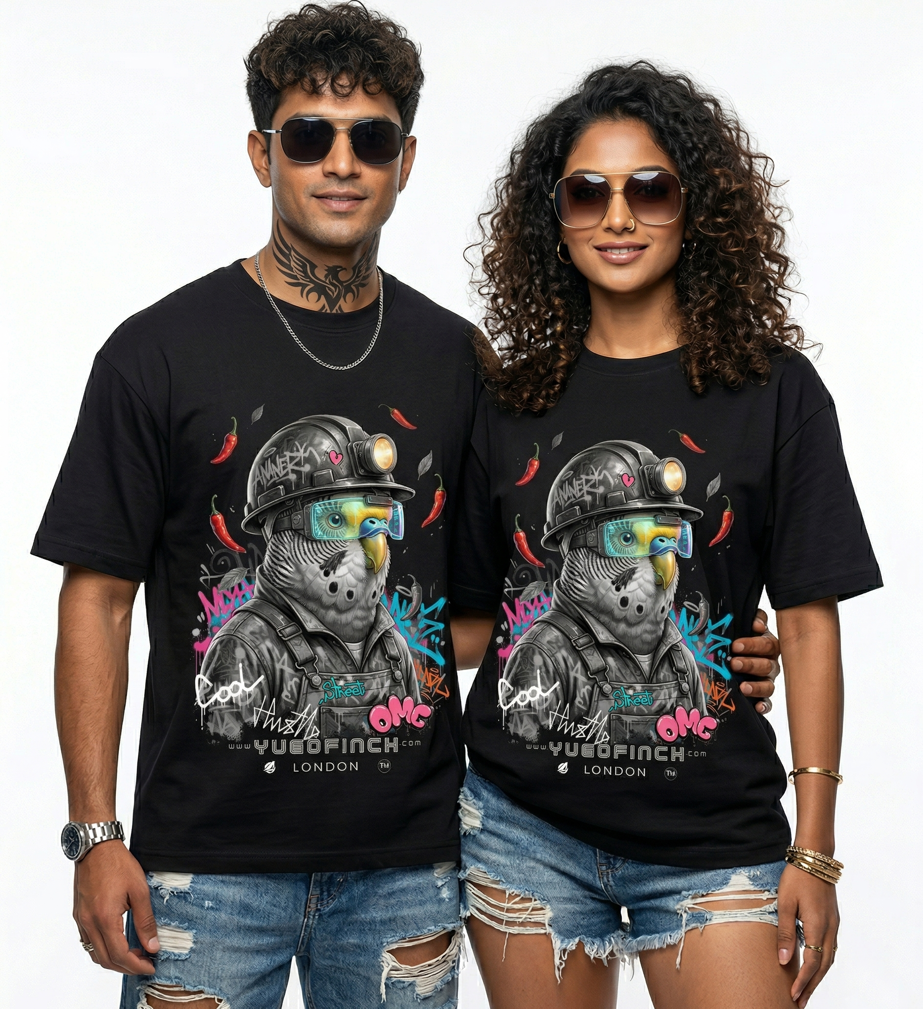 Unisex Supima Budgerigar Miner (Muted) T-Shirt - 3 base colors - 9 sizes.