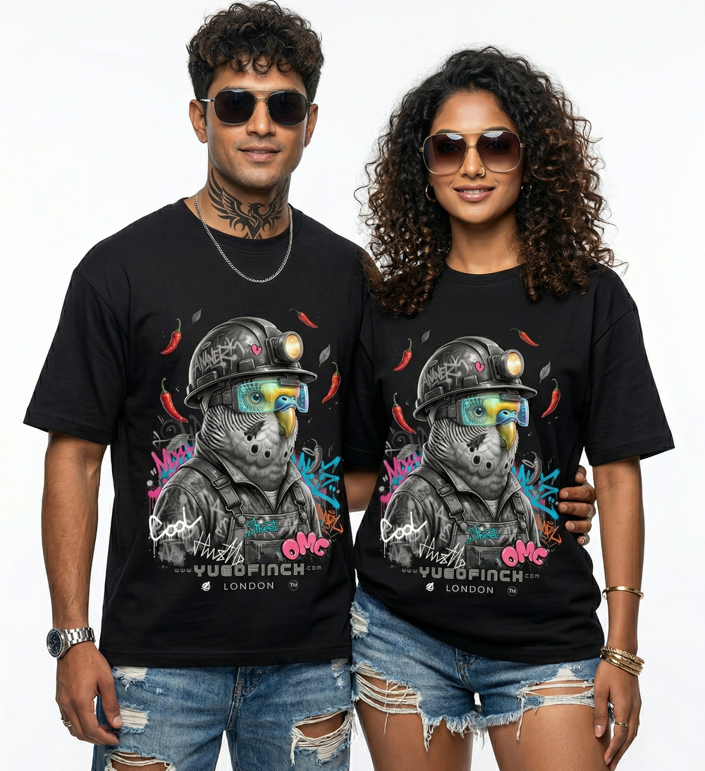 Unisex Supima Budgerigar Miner (Muted) T-Shirt - 3 base colors - 9 sizes.