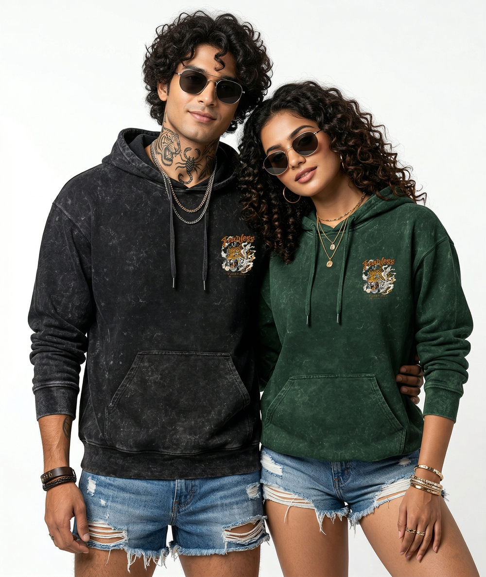 Unisex Acid Washed KING Hoodie - 3 COLORS - 5 SIZES