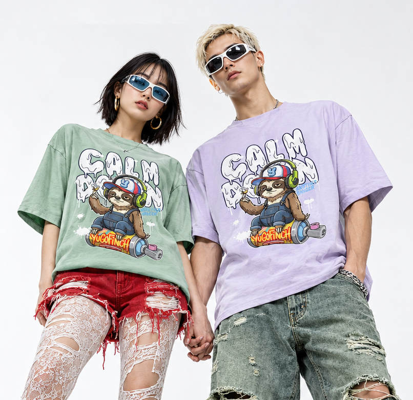 Unisex Sloth Crew T-Shirt Yugofinch