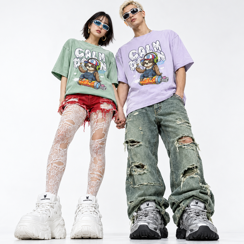 Unisex Sloth Crew T-Shirt Yugofinch