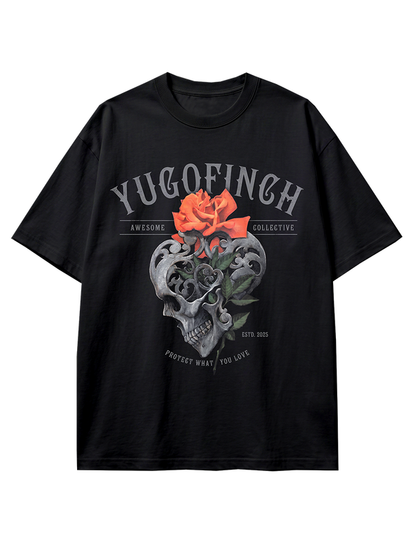 Unisex Rose T-Shirt - Image 4