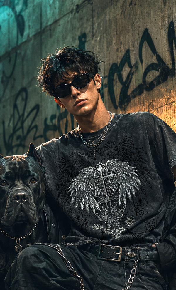 Unisex Acid Washed Oversized Tee - 5 COLORS, 6 SIZES - Image 1