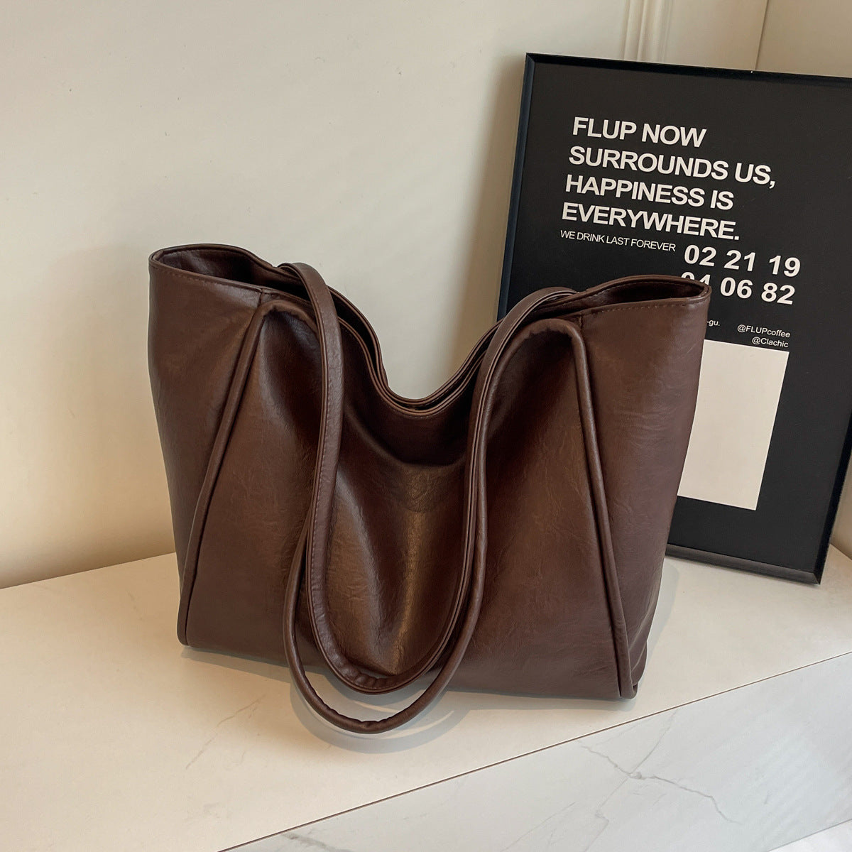 Women's Soft Leather Totes Shopping Travel Bag