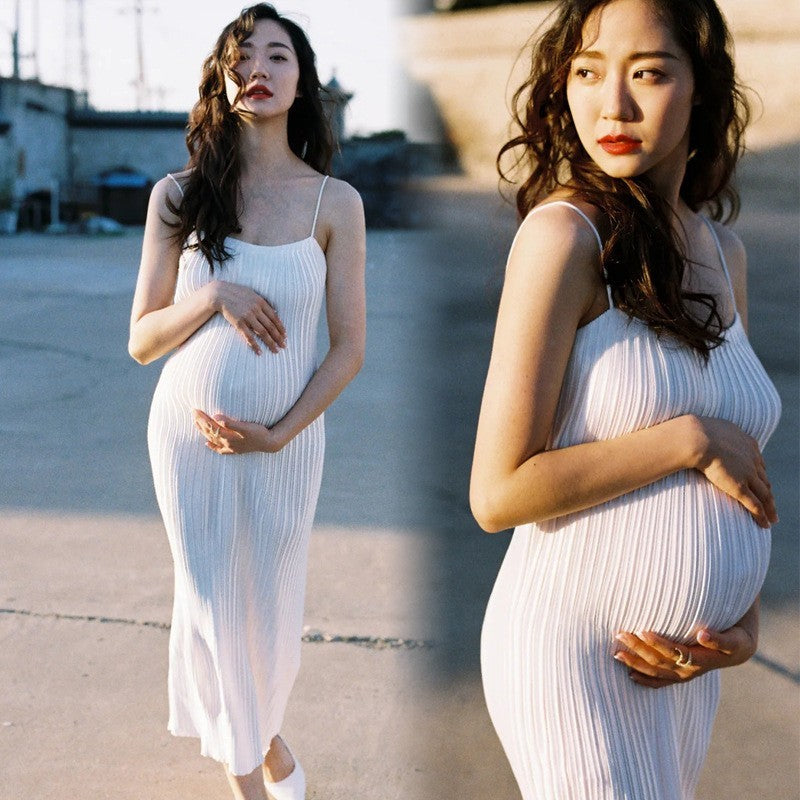 Women's Maternity strap dress
